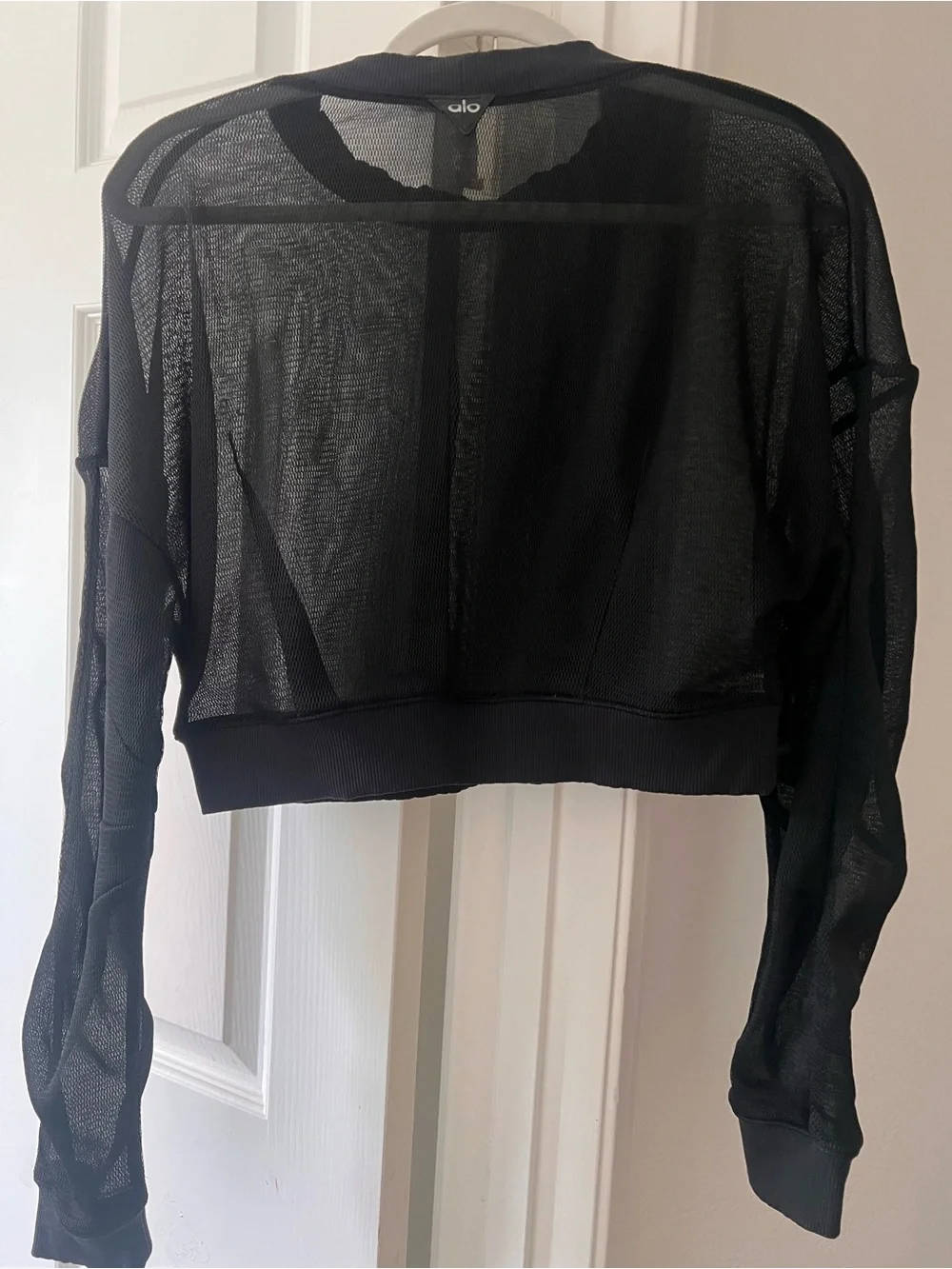 Alo Yoga Row mesh long sleeve sheer